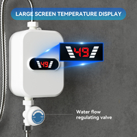 Petit chauffe-eau électrique instantané sans réservoir intelligent pour salle de bain domestique, pour douche à eau chaude