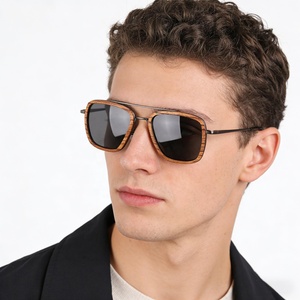 Gafas de Sol de Madera Clásicas de Alta Gama para Hombre, Recicladas, Unisex, Polarizadas, Ecológicas, de Alta Calidad, Brillen Aus Holz, Occhiali <span class=keywords><strong>Da</strong></span> Sole - Product Image 2