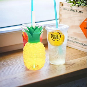 Top svendita LED luce di ananas <span class=keywords><strong>Luau</strong></span> Yard Party Cup Glow in the Dark Lowing ananas Cup per <span class=keywords><strong>Luau</strong></span> estate occhiali da festa hawaiani - Product Image 4