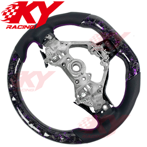 Volant de voiture sport en fibre de carbone forgée LED personnalisé pour Toyota 86 GT86 GR86 2018-2024 et Subaru BRZ GT 2017-2025 - Product Image 3