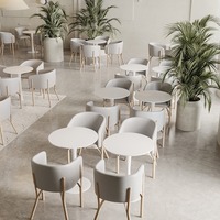 Sièges et chaises de salle à manger commerciaux en demi-cercle sur mesure pour restaurant d'hôtel restauration rapide