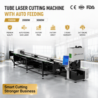 Machine de découpe au laser économique industrielle, diamètre maximal du tuyau 220 mm, pour tuyaux en acier au carbone et en acier inoxydable