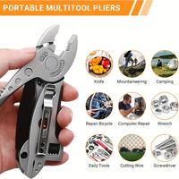 Pince multifonctionnelle d'extérieur pour Jeep, couteau pliant de camping, outil de poche portable, clé et pince intégrées