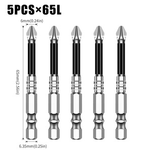 Công nghiệp chống trượt tuốc nơ vít bit S2 hợp kim lớp 5A độ cứng cho tua vít điện - Product Image 3