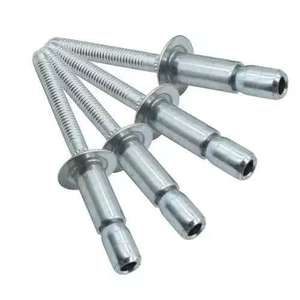 DIN tiêu chuẩn phẳng đầu sắt rắn đinh tán thép nhôm mù đinh tán với kết thúc mở các loại Pop kết thúc mở các loại mạ kỹ thuật - Product Image 2