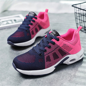 Chaussures de course athlétiques décontractées pour femmes, tendance été, baskets rembourrées pour le fitness avec semelle intérieure respirante et semelle extérieure en PVC pour l'automne - Product Image 2