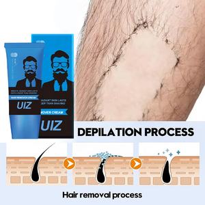 Crème légère et rapide efficace pour hommes OEM, lotion pour épiler tout le corps, crème d'épilation permanente et indolore pour hommes - Product Image 2