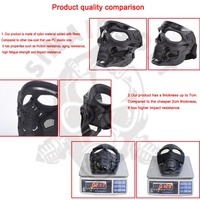 Masque de casque tactique Sinairsoft LY1710 en forme de crâne, en nylon imperméable, pour le jeu CS et l'utilisation en extérieur