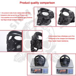 Máscara de Media Cara Táctica LY1710 de Sinairsoft, Material de Nailon Impermeable para Juegos CS y Uso en Exteriores - Product Image 2