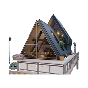 Треугольный дом A-каркасная сборная стальная конструкция для использования в отеле во дворе - Product Image 6