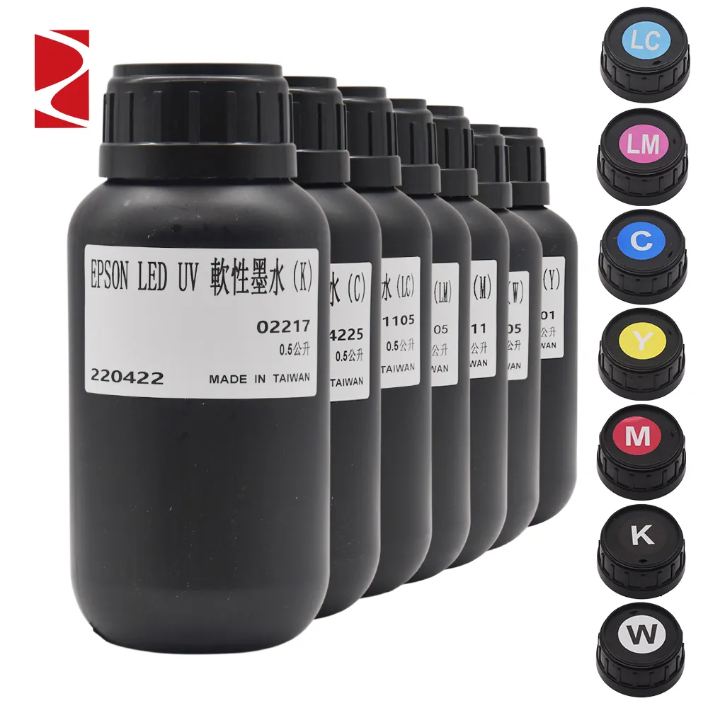 Tinta de impresora uv Original de Taiwán, para cabezal de impresión uv DX7/DX5/XP600