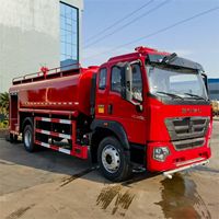Camion d'extinction d'incendie simple pour la protection incendie des communautés rurales, 12000L 4x2 SINOTRUK HOWO, économique