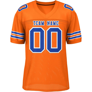 Lage Moq Afdrukken Comfortabele Effen Patronen Blanco American Football Jersey - Product Image 1
