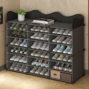 Nouvelles tendances étagère à chaussures en plastique oranizers vente chaude zapateras de plastico présentoirs à chaussures réglables - Product Image 6