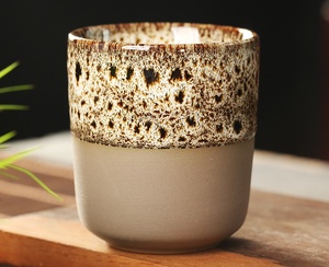 Tasses à thé japonaises en céramique, effet fournier, glaçure florale créative, tasses maîtresses vintage en poterie rustique, tasses individuelles en gros - Product Image 4