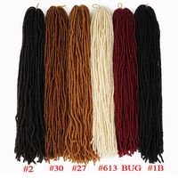 Extensions de Cheveux Synthétiques Souples Dreadlocks Crochets Fausses Locks Sister Afro Braids au Crochet
