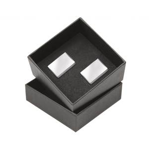 Gemelli da Uomo Rettangolari in Argento 14x19 mm, Accessorio per Abbigliamento Formale - Product Image 3