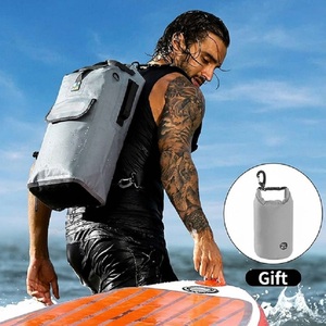 Mochila Impermeable Seca de 3 Capas con Panel Trasero de Descompresión, Bolsa Enrollable con Bolsillo Frontal Reflectante y Cierre Lateral para Surf y SUP - Product Image 5