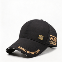 Gorra Trucker Estructurada de 5 Paneles con Malla Bordada en 3D, Logotipo Personalizado, Visera Curva, Insignia Metálica, Venta al por Mayor, Etiqueta Privada