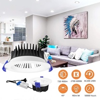 SAA certifié vers le bas lumière intérieure 3CCT encastré dimmable spot vers le bas Australie standard IP54 étanche antireflet hôtel lumière