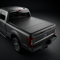 Couverture de benne rigide pliable en trois parties en alliage d'aluminium robuste, durable, 5,0 pi - 5,4 pi pour Toyota Hilux Revo/ Rocco/Navara NP300/Ford F150