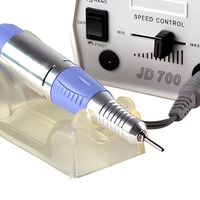 Mini perceuse à ongles électrique professionnelle JD300 en plastique, moteur à balais 35W DC12V 30000RPM, tige de 2,3 mm, US/UK