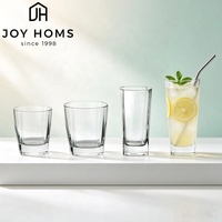 Verres carrés en verre trempé incassables à paroi épaisse pour eau, whisky, bière – Approvisionnement en gros à prix abordable pour restaurants, bars, hôtels