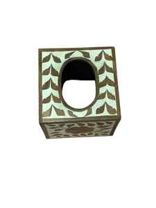 Caja de pañuelos de madera con incrustaciones de hueso moderna ecológica hecha a mano de primera calidad al por mayor, soporte decorativo elegante para oficina en casa Más - Product Image 3