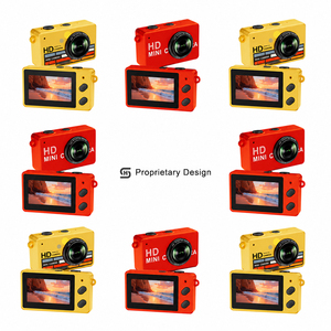 Mini caméra numérique rétro S4, enregistreur vidéo Full HD 1080P, filtres créatifs, autocollants, zoom 16X, écran IPS, caméscope numérique, détection de sourire - Product Image 5