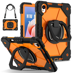 Étui de protection C3 Armor pour tablette <span class=keywords><strong>Huawei</strong></span> MatePad 11.5s 2025 MatePad <span class=keywords><strong>SE</strong></span> 11 avec bandoulière, support portable et rotation à 360°, coque en PC et silicone - Product Image 6