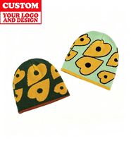 Chapeau d'hiver classique en jacquard doux unisexe avec logo de marque personnalisé