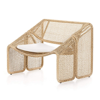Ensemble de meubles de jardin en aluminium tressé pour extérieur, canapé, patio, balcon, villa, table basse résistante aux intempéries