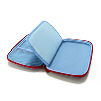 Trousse à crayons rigide en EVA, imperméable, bleue, imprimée en 3D, mignonne, pour l'école, personnalisable, pour enfants, vente en gros