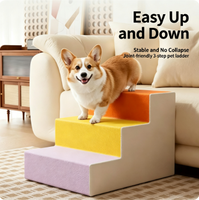 Haustiertreppen Verschleißfeste Schaumstoff-Tierstufen Schutzleiter für Hunde und Katzen für Bett und Sofa, Ideal für Kleine Ältere Hunde & Katzen zum Klettern