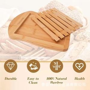 Cortador de pan de madera Tarunyo con bandeja para migas para hornear en casa y cortar tostadas - Product Image 5