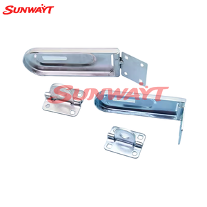 ตัวล็อคประตูโลหะ ตัวล็อคกุญแจ ตัวล็อคประตูแบบหัวเข็มขัด อุปกรณ์เสริมตัวล็อค ตัวล็อคแบบตะขอ สำหรับตู้เกม - Product Image 4