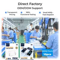 Pengisi Daya Cepat GaN 65W Colokan UK YG65 Layar Digital USB C Adaptor Daya PD 65W Port Ganda untuk Laptop Tablet Ponsel