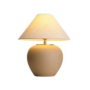 Handmade cổ điển gốm Đèn bàn phòng ngủ đèn cạnh giường ngủ phòng khách biệt thự khách sạn ngành công nghiệp giá thấp vải gốm Đèn bàn - Product Image 6