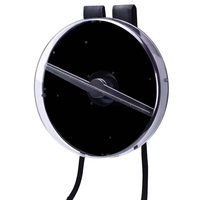 Mochila de ventilador de holograma 3D de gran tamaño para caminar, móvil, 65CM, máquina holográfica de señal LED portátil, bolso de hombro publicitario 3D