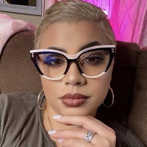 Lente piatta Panda bianco e nero rivettata occhio di gatto 2024 <span class=keywords><strong>nuova</strong></span> cornice per lenti Anti-blu luce in Retro - Product Image 3