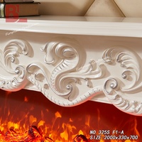 325S F1-A Meuble de salon décoratif d'intérieur avec flamme électrique et décor de cheminée