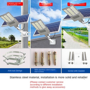 Đèn LED năng lượng mặt trời tích hợp độ sáng cao 100W IP68 Đèn Sân Vườn tất cả trong một với nguồn điện xoay chiều - Product Image 3