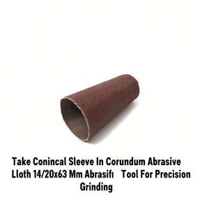 Manguito Cónico de Corindón Abrasivo en Tela Abrasiva 14/20x63 mm, Herramienta Abrasiva para Pulido de Precisión - Product Image 2