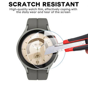 ฟิล์มกันรอยหน้าจอแบบเต็มจอ 2.5D กระจกนิรภัยซิลิโคนกาวเต็มแผ่น สำหรับนาฬิกาอัจฉริยะ Watch 5 Pro 45 มม. - Product Image 3