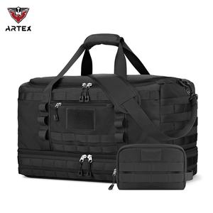 Bolsa de Viaje para Hombre y Mujer, Bolsa de Gimnasio, Bolsa Táctica de Lona para Viaje, Equipaje de Mano con Bolsa de Aseo y Compartimento para Zapatos - Product Image 1