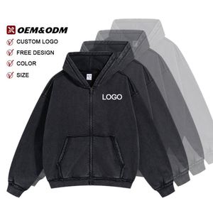 Sudadera con Capucha Neutral Pickled de 350GSM, 100% Algodón, Estilo Retro, para Hombre, Deportiva, Lisa, Personalizable, de Alta Calidad, al por Mayor, con Efecto Lavado - Product Image 3