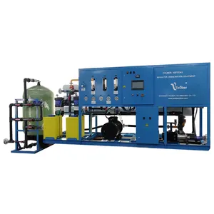 Salzwasser-Desalination 100 T Meerwasserbehandlungssystem Umkehrosmose Meerwasser-Desalinationsmaschine für Trinkwasser