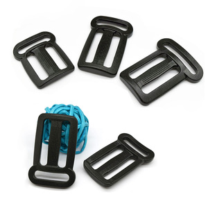 Hebilla deslizante de plástico, hebilla rectangular ajustable de 3 posiciones de un solo lado para correas y cinturones, diseño duradero - Product Image 3