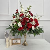 Boule de fleurs artificielle DKB, pure et photogénique, pour toile de fond de mariage, décoration de table de jardin, centre de table, station de desserts