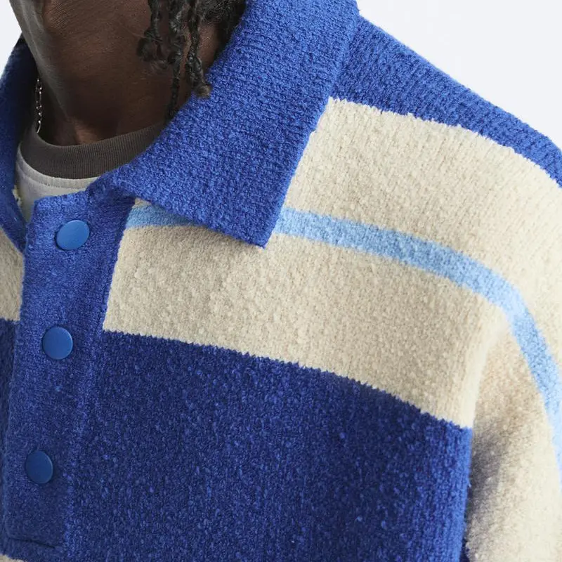 LOGO personnalisé OEM & ODM pull en tricot à rayures pull en tricot à manches longues pull en coton personnalisé à manches longues pour hommes